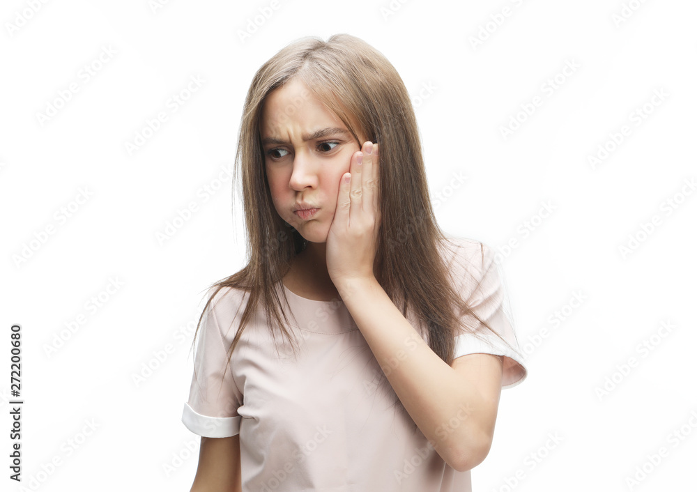 lifestyle, health and people concept: Young woman with head pain lifestyle, health and people concept: Young woman with head pain
