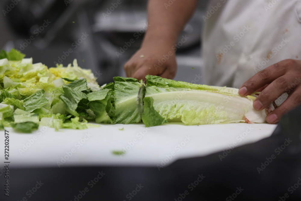 Chopping Lettuce Chopping Lettuce