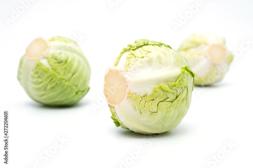 cabbage isolated on white © onairjiw