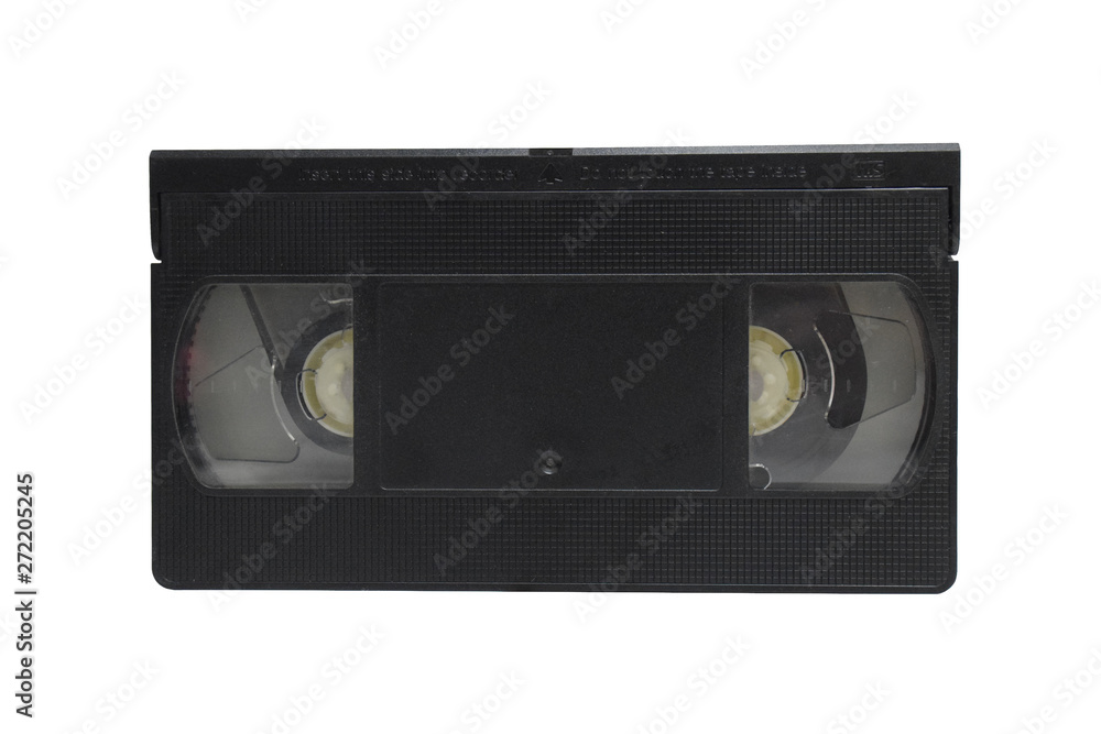 Videotape isolated on white background.