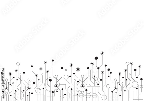 High tech technology geometric