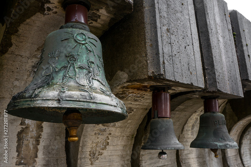 Bells in Kambanite park in Sofia, Bulgaria