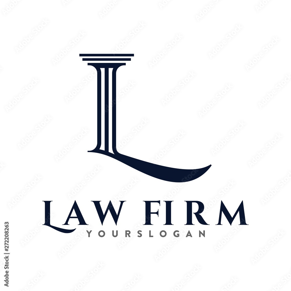 letter L and law logo illustration Stock Vector | Adobe Stock
