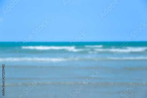 Beach blue ocean and sky background ,Summer Concept . © A Stockphoto