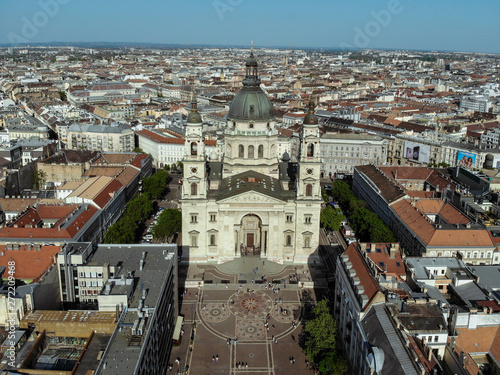 St. Stephen s Basilica aerial view  Budapest  Hungary