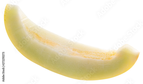 melon slice isolated on a white background
