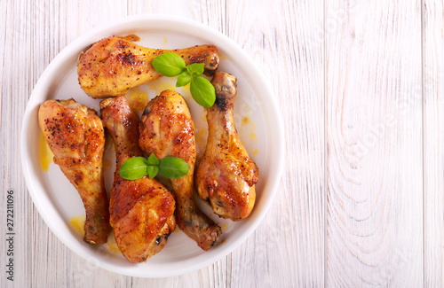 Roast chicken drumsticks