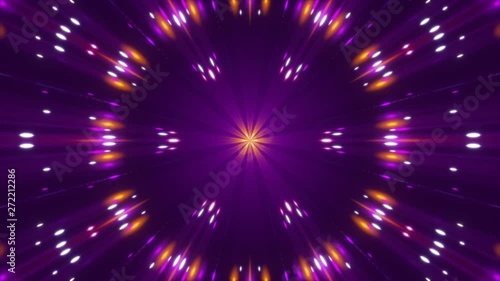 purple abstract background, motion light and particles, loop