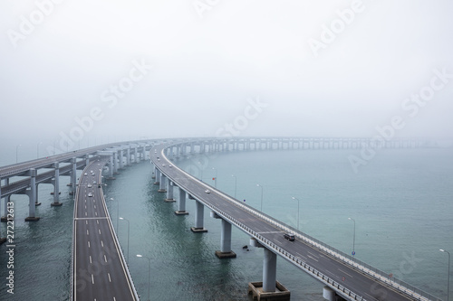 Bridge across the sea in Dalian, China © daizuoxin