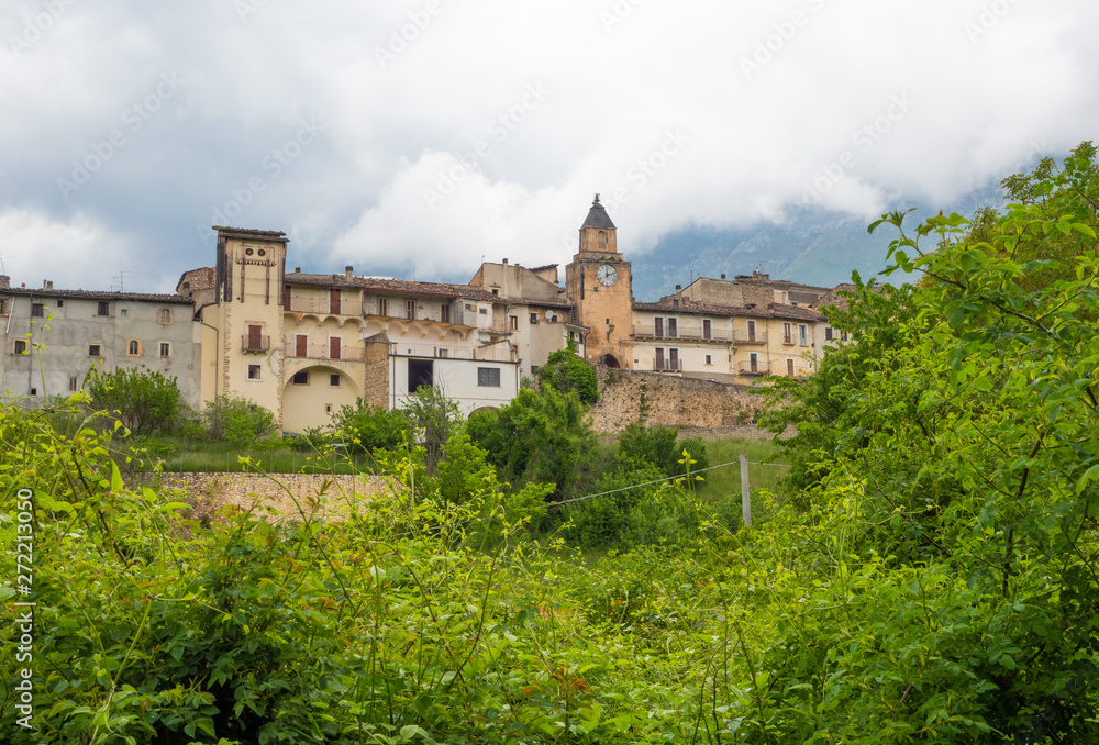 Assergi (Abruzzo, Italy) - A small charming medieval village surrounded by stone walls, in the municipality of L'Aquila, under the Gran Sasso mountain, now abandoned after the earthquake