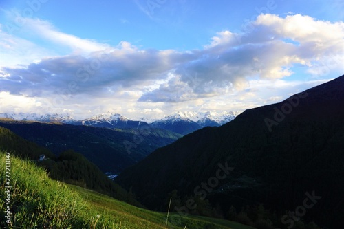 Scenic view in the swiss alps.