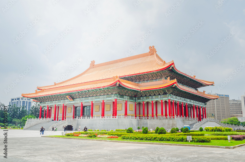 Famous National Theater Hall of Taiwan at National Taiwan Democracy Square of Chiang Kai-Shek Memorial Hall,Taipei, Taiwan