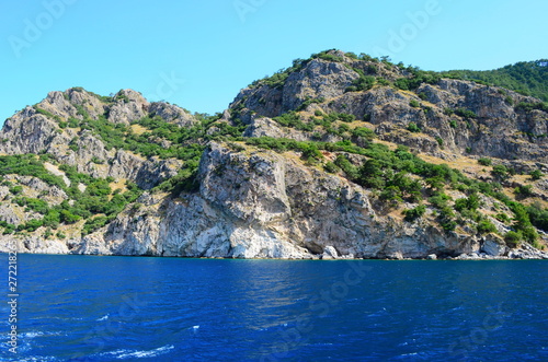 A boat trip on the Aegean Sea overlooking the islands