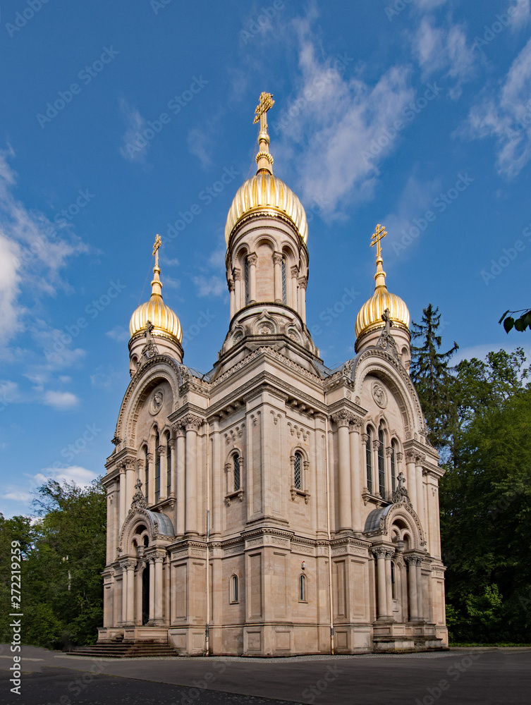 Russische Kirche auf dem Neroberg in Wiesbaden, Hessen, Deutschland
