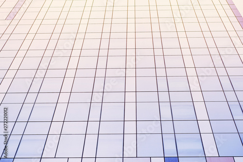 Blue toning background with part of a modern business center building