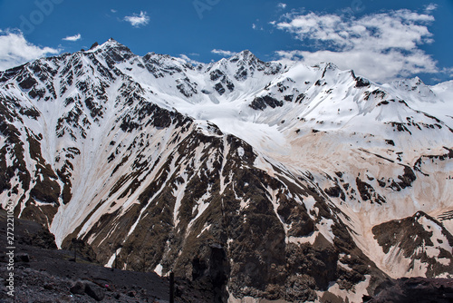 Tops of Elbrus mount. Nord Caucasus. Russia