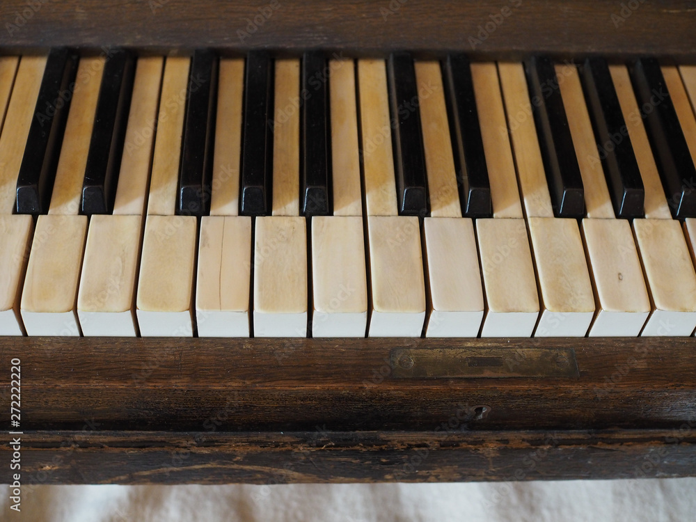 detail of piano keyboard keys detail of piano keyboard keys