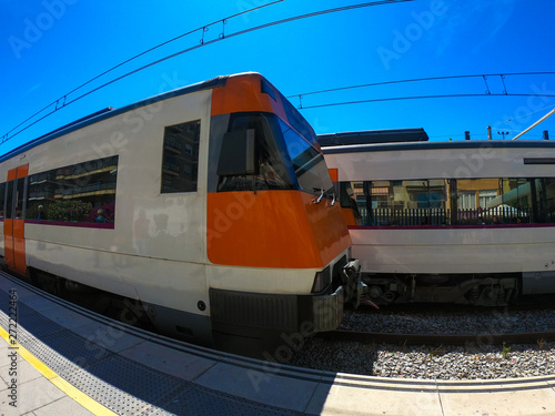 railroad and passenger train, intercity