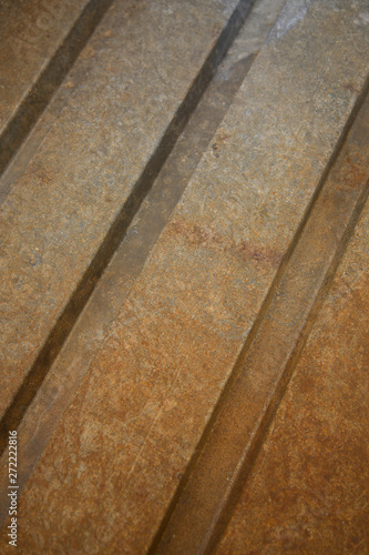 Rusty metal texture. Rusted old steel sheet. Rusty metal background © boschman