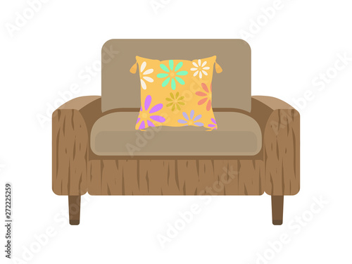 リゾートソファのイラスト