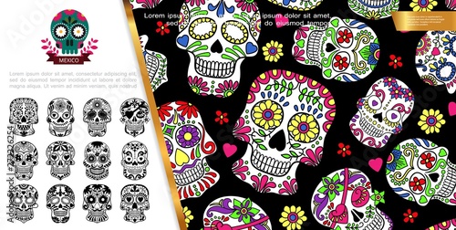 Mexican Day Of The Dead Concept