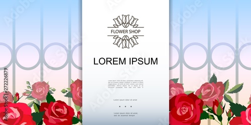 Bright Floral Shop Background