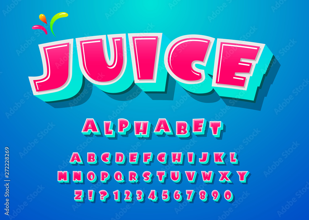3D font and alphabet. 3D font and alphabet.