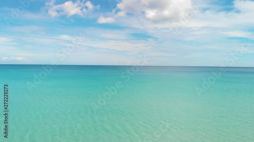 Wallpaper Mural Beautiful Drone 4k footage of beautiful rural beach landscape with Beautiful white sandy beach with turquoise sea water and palm trees at Kudat, Sabah, Borneo Torontodigital.ca