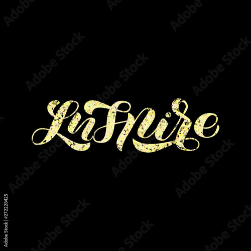 Inspire brush lettering. Vector illustration for clothes, banner or poster