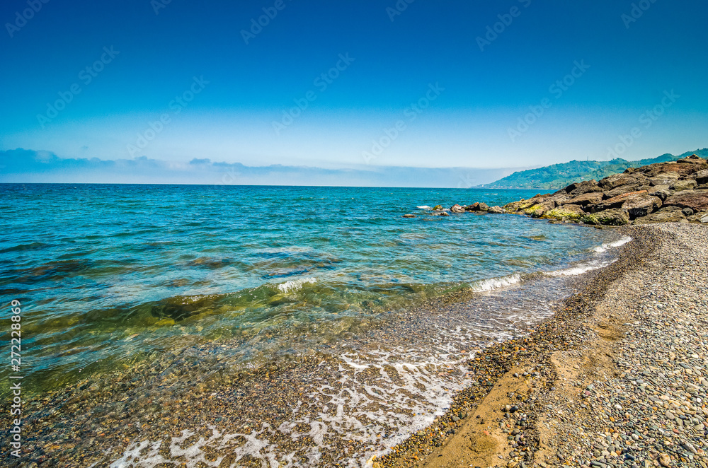 Coast of Black Sea in Tirebolu, Turkey