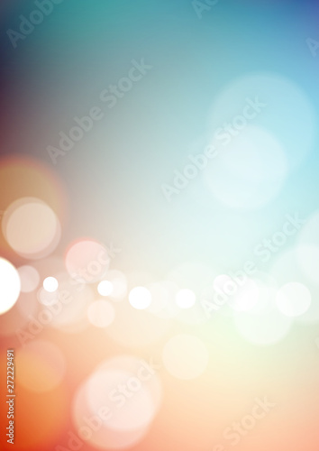 Abstract bokeh light colors background