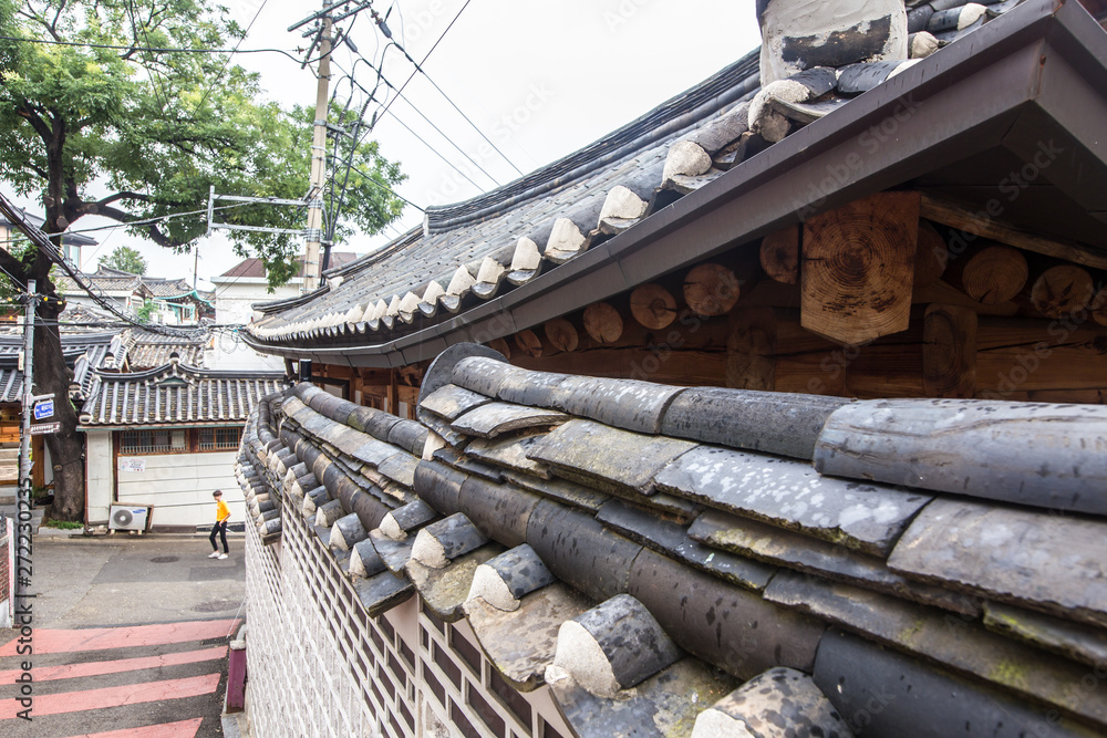 Φωτογραφία Scenics around a residential town of Bukchon Hanok Village in Seoul South Korea