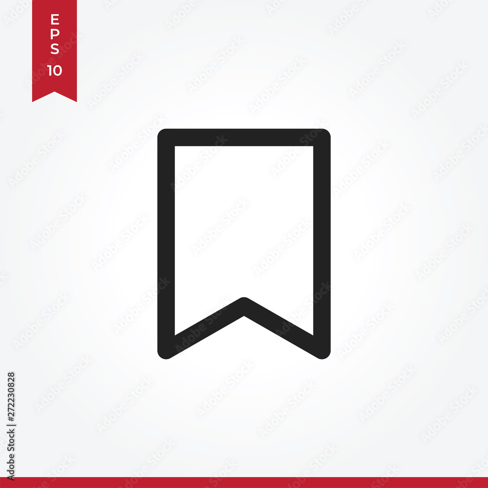 Bookmark vector icon in modern style for web site and mobile app Bookmark vector icon in modern style for web site and mobile app