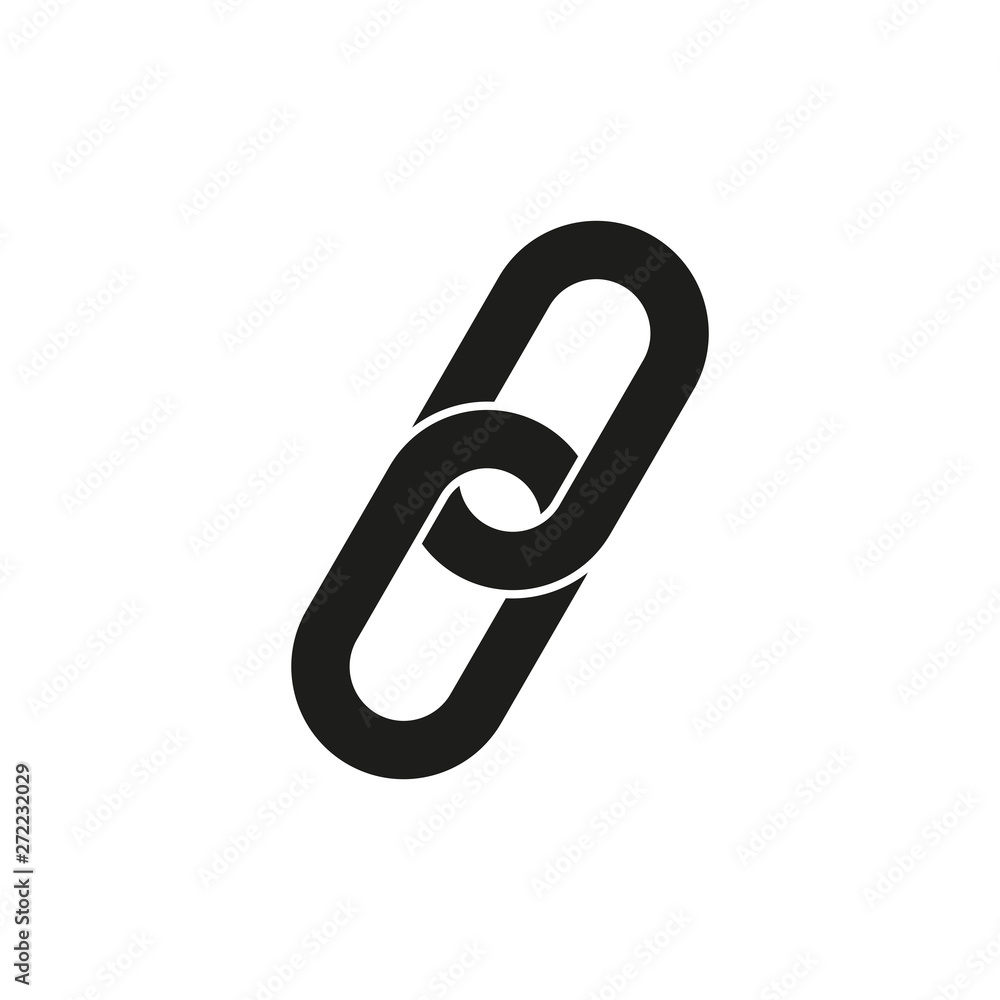 Chain icon. Simple vector illustration Chain icon. Simple vector illustration