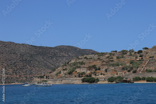 View of the sea near the Spinalonga island, Crete © Yurii