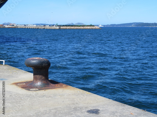 Mooring Port where are parked boats to refuel and repair