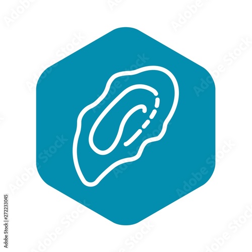 Sea mollusc icon. Outline illustration of sea mollusc vector icon for web design isolated on white background