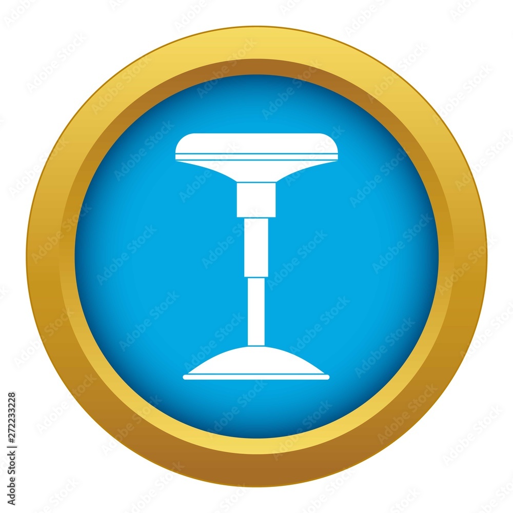 Bar stool icon blue vector isolated on white background for any design Bar stool icon blue vector isolated on white background for any design