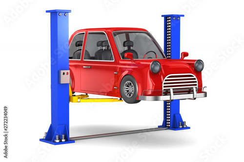 Car service on white backgr...