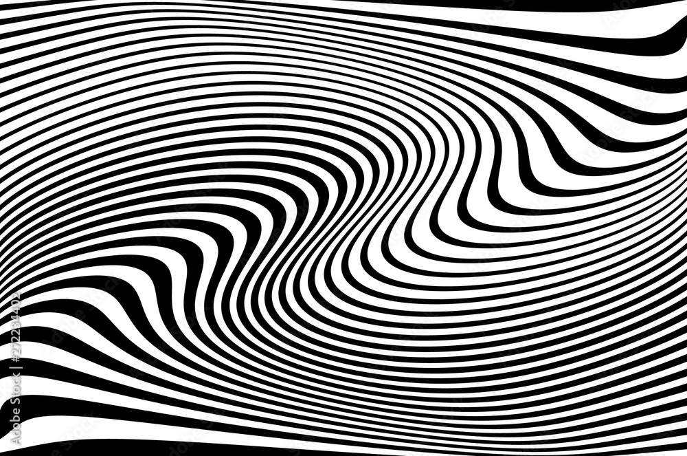 Digital image with a psychedelic stripes Digital image with a psychedelic stripes