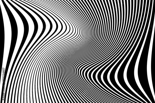 Digital image with a psychedelic stripes