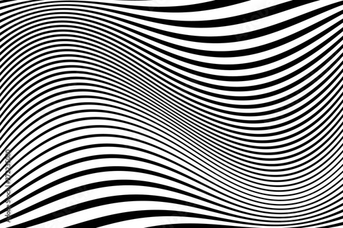 Digital image with a psychedelic stripes