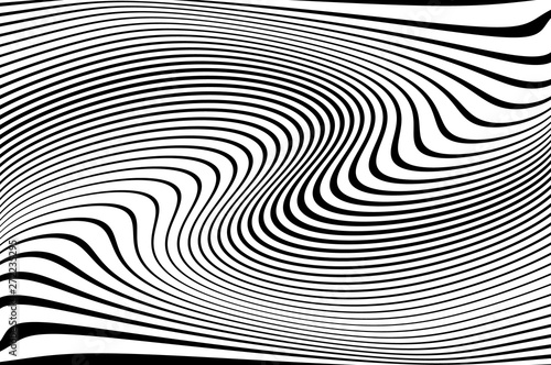 Digital image with a psychedelic stripes