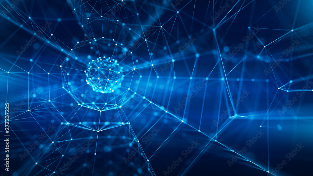 Φωτογραφία Concept of Network, internet communication. 3d illustration