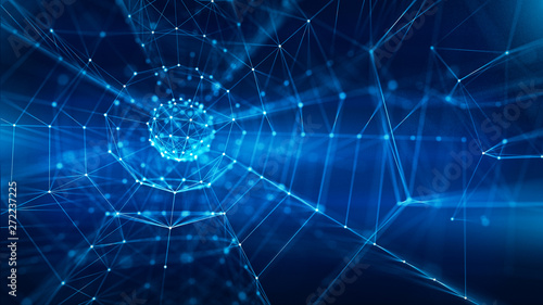 Φωτογραφία Concept of Network, internet communication. 3d illustration