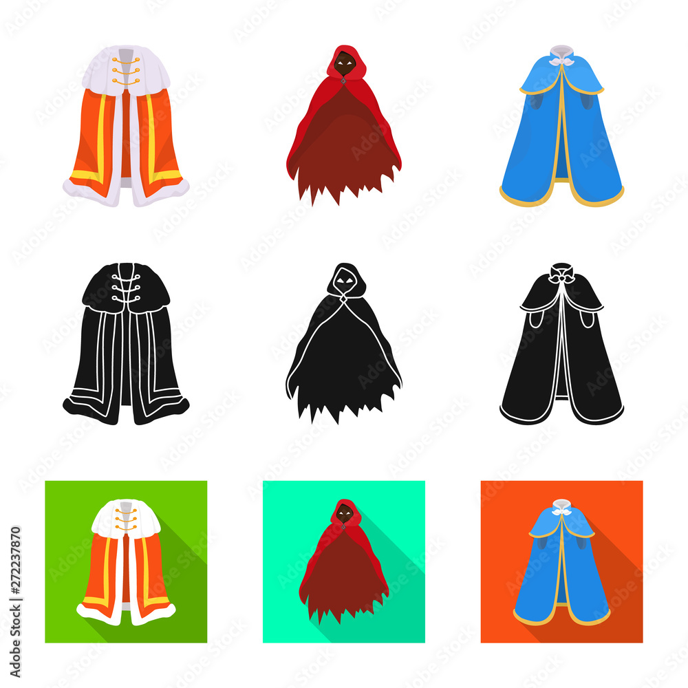 Isolated object of material and clothing logo. Collection of material and garment vector icon for stock. Isolated object of material and clothing logo. Collection of material and garment vector icon for stock.