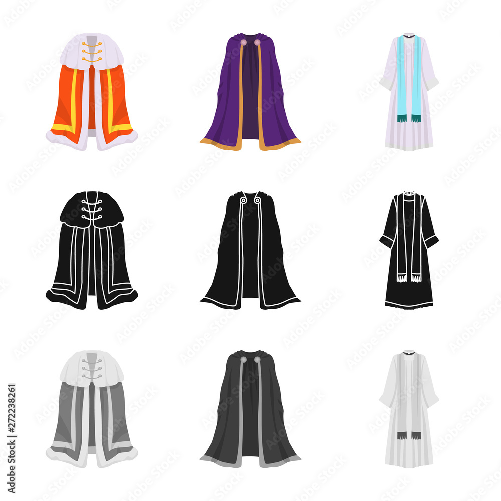 Vector design of material and clothing sign. Collection of material and garment vector icon for stock. Vector design of material and clothing sign. Collection of material and garment vector icon for stock.