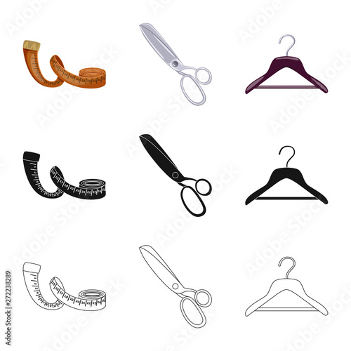 Vector design of craft and handcraft sign. Collection of craft and industry vector icon for stock.