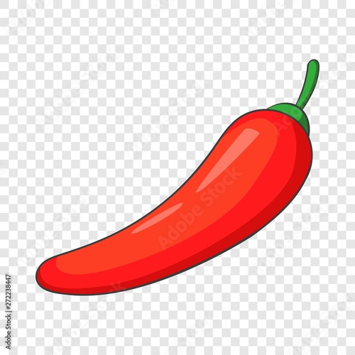 Chilli pepper icon. Cartoon illustration of chilli pepper vector icon for web design