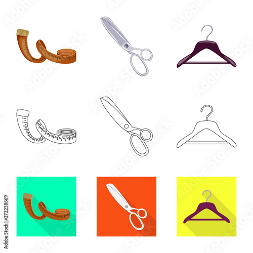 Vector illustration of craft and handcraft icon. Collection of craft and industry vector icon for stock.